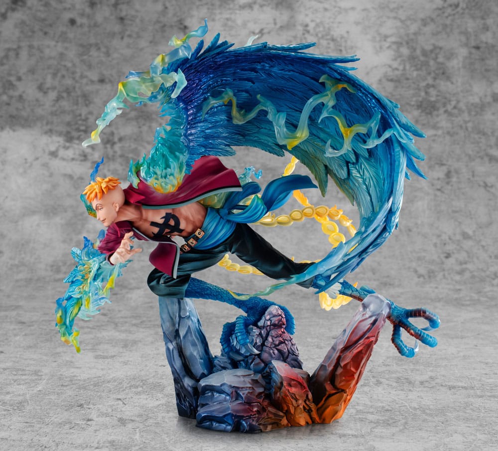 One Piece P.O.P MAS Maximum PVC Statue Marco the Phoenix Leader of 1st group of Whitebeard Pirates 32 cm P050084