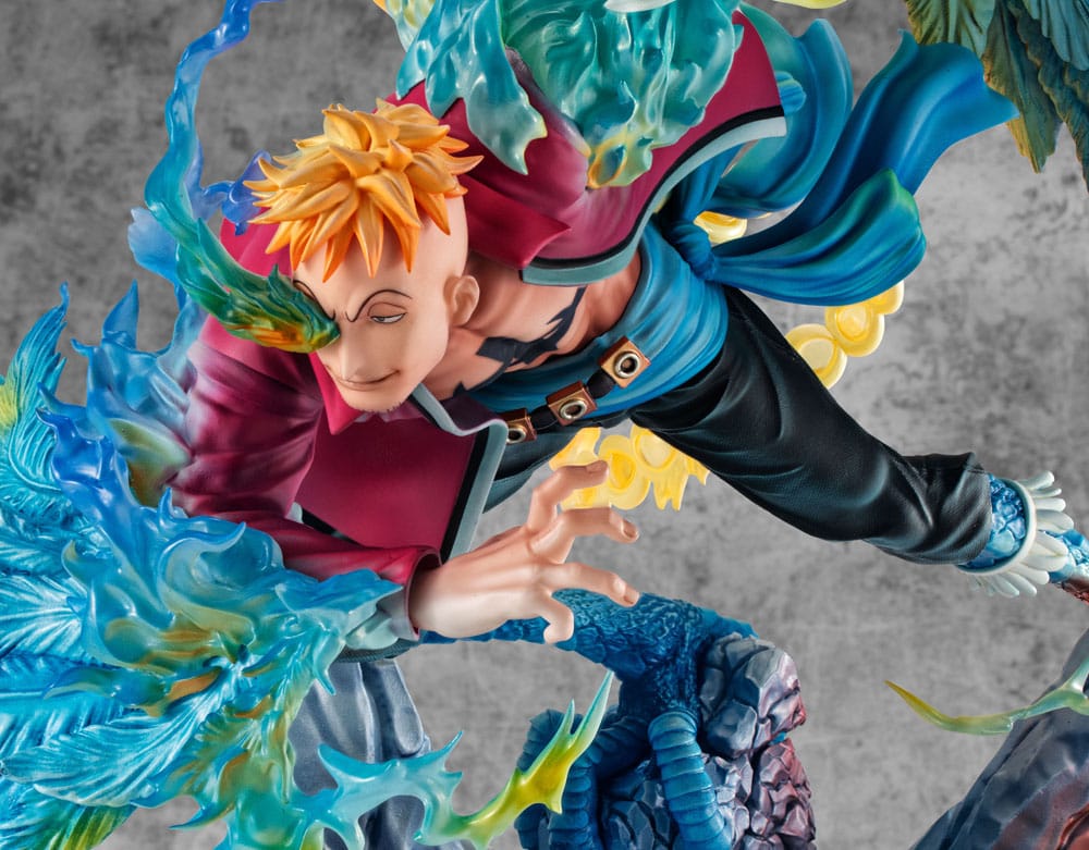 One Piece P.O.P MAS Maximum PVC Statue Marco the Phoenix Leader of 1st group of Whitebeard Pirates 32 cm P050084