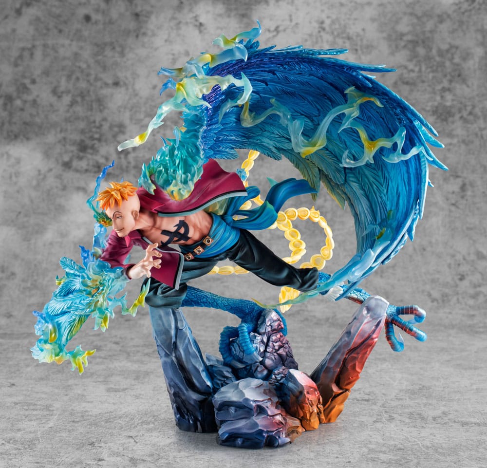 One Piece P.O.P MAS Maximum PVC Statue Marco the Phoenix Leader of 1st group of Whitebeard Pirates 32 cm P050084