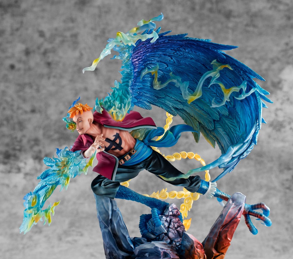 One Piece P.O.P MAS Maximum PVC Statue Marco the Phoenix Leader of 1st group of Whitebeard Pirates 32 cm P050084