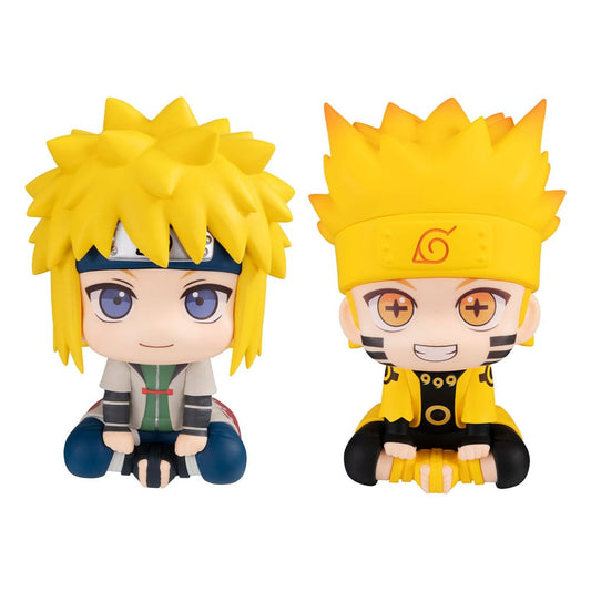 Naruto Shippuden Look Up PVC Statue Naruto Uzumaki Six Paths Sage Mode & Minato Namikaze 11 cm (with gift) P050273
