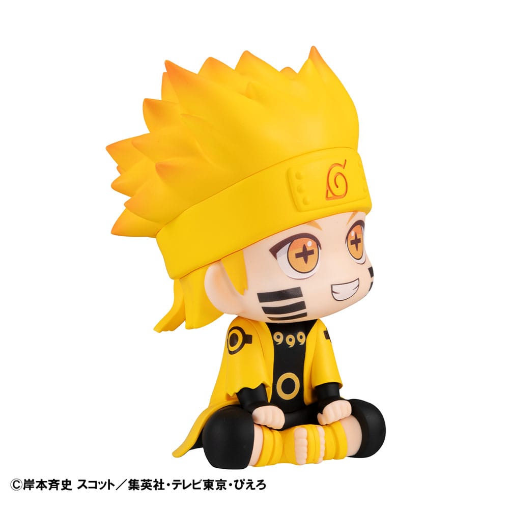Naruto Shippuden Look Up PVC Statue Naruto Uzumaki Six Paths Sage Mode & Minato Namikaze 11 cm (with gift) P050273