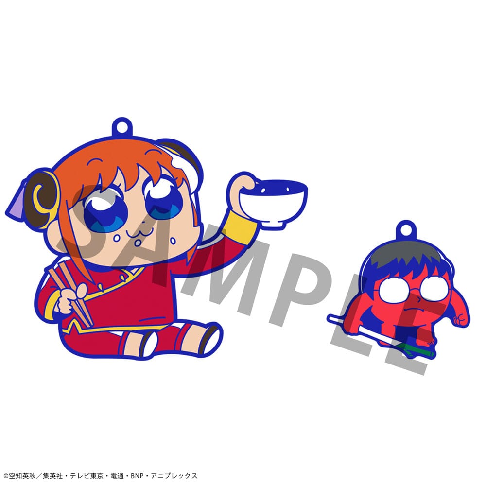Gintama x Okawabukubu Rubber Mascot Buddycolle Rubber Charms Gintama Oshanti 7 cm Assortment (8) P050283