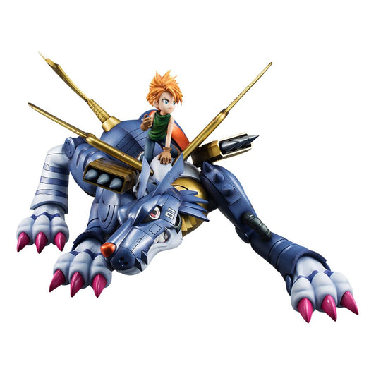 Digimon Adventure Precious G.E.M. Series PVC Statue Metal Garurumon & Ishida Yamato 30 cm P050343