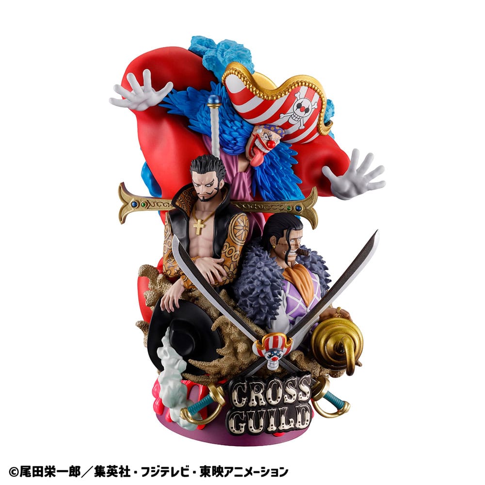 ONE PIECE PETITRAMA DX PVC MINI STATUE LOGBOX RE BIRTH 03 CROSS GUILD 15 CM