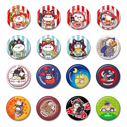 Naruto Mega Cat Project Nyaruto! Enamel Pins 5 cm Assortment (16) P050545