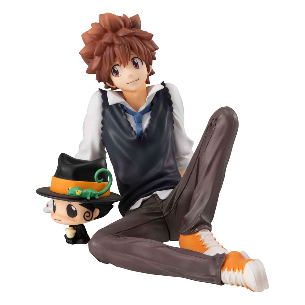 Katekyo Hitman Reborn! G.E.M. Series PVC Statue Tsuna & Reborn Palm Size 9 cm P067394