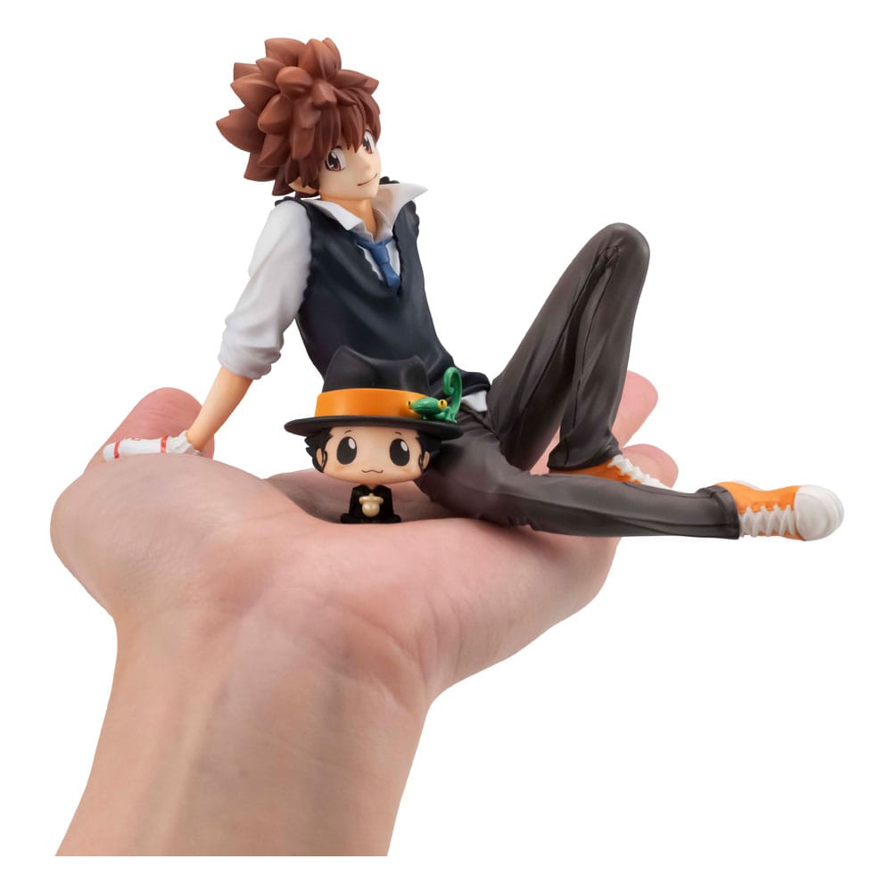 Katekyo Hitman Reborn! G.E.M. Series PVC Statue Tsuna & Reborn & Hibari & Hibird Palm Size Set 8 cm P067404