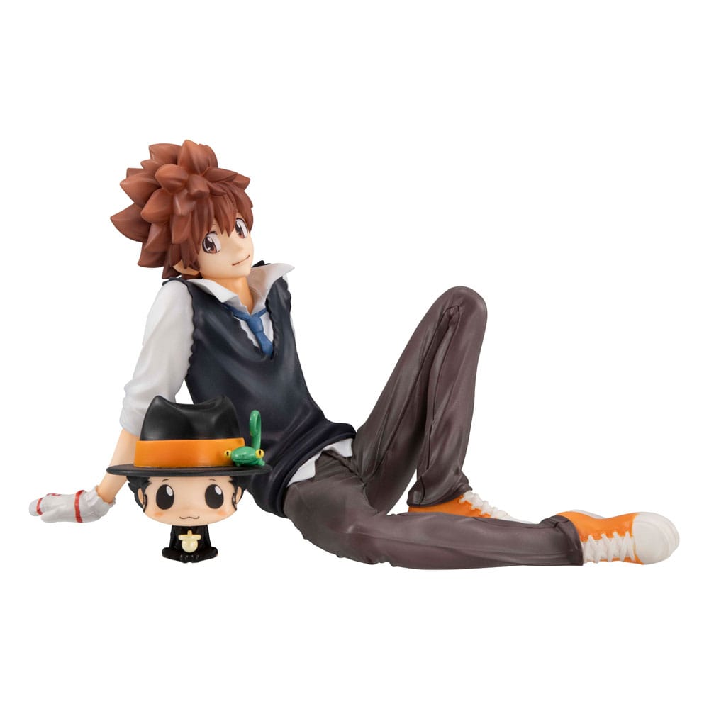 Katekyo Hitman Reborn! G.E.M. Series PVC Statue Tsuna & Reborn & Hibari & Hibird Palm Size Set 8 cm P067404