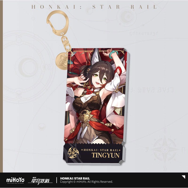 Honkai: Star Rail Character Acrylic Keychain Tingyun 9 cm P050823