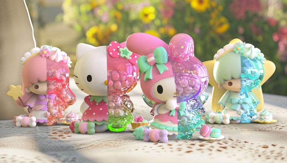 Sanrio Floral Daydream Series Kandy 4 inch Vinyl Figure Blind Box Display (6) P051109