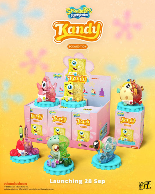 Spongebob Squarepants Blind Box Kandy x Jason Freeny Collection Spongebob (Soda Edition) Display (6) P051116