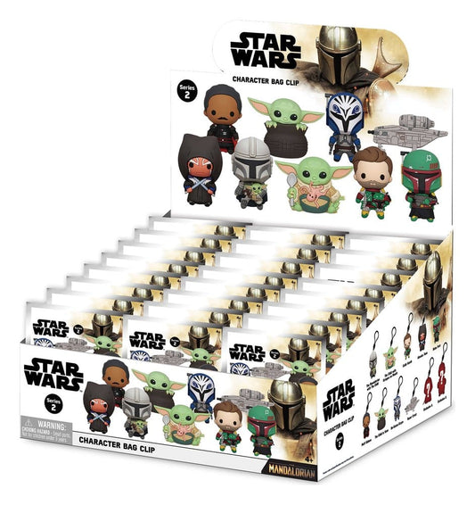 Star Wars Mandalorian 3D Foam Bag Clips Series 2 Display (24) P074595