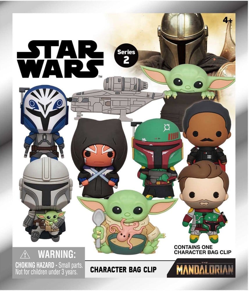 Star Wars Mandalorian 3D Foam Bag Clips Series 2 Display (24) P074595
