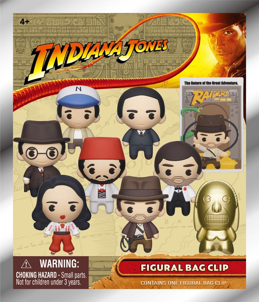 Indiana Jones 3D PVC Bag Clips Display (24) P051259
