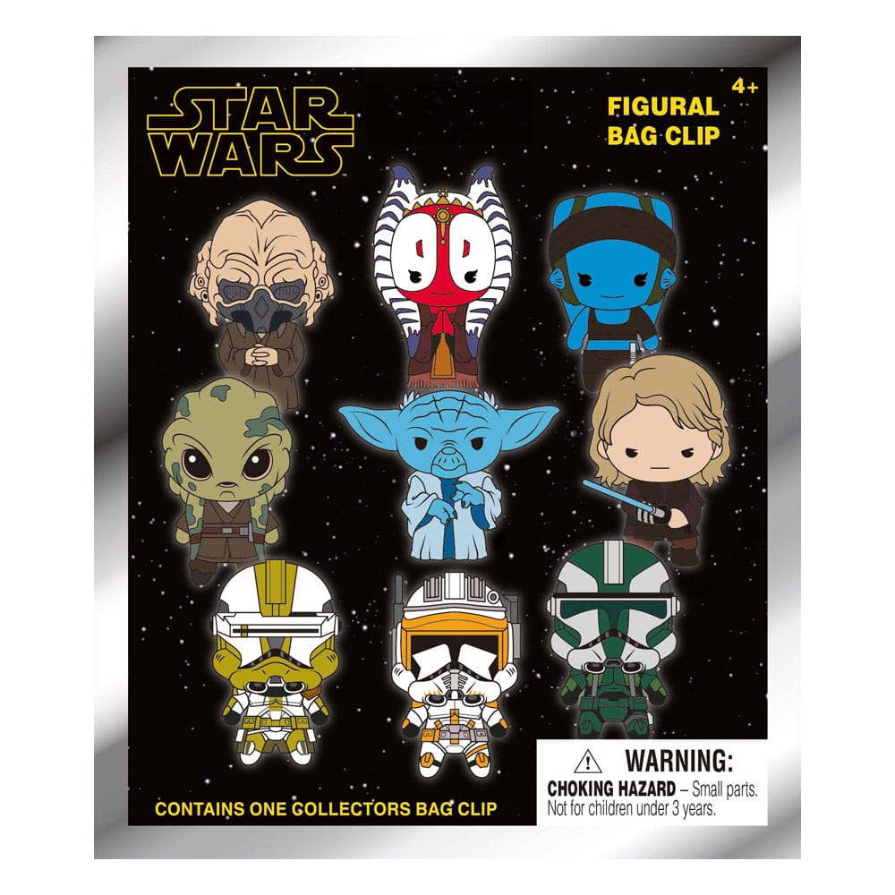 Star Wars-EP III Revenge Of Sith 3D PVC Bag Clips Series 1 Display (24) P051274