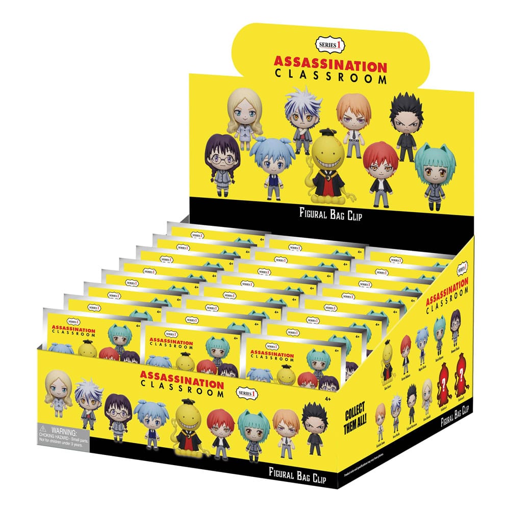 Assassination Classroom 3D Foam Bag Clips Series 1 Display (24) P067762