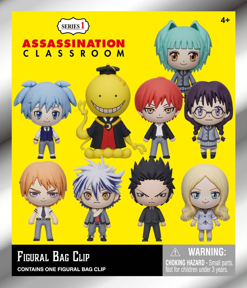 Assassination Classroom 3D Foam Bag Clips Series 1 Display (24) P067762