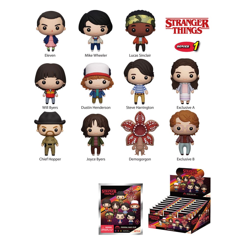 Stranger Things PVC Bag Clips Series 1 Display (24) P051286