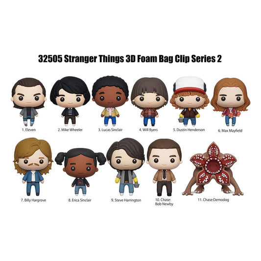 Stranger Things 3D PVC Bag Clips  Series 2 Display (24) P051291
