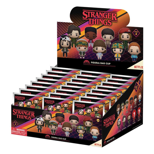 Stranger Things 3D PVC Bag Clips Series 4 Display (24) P067763