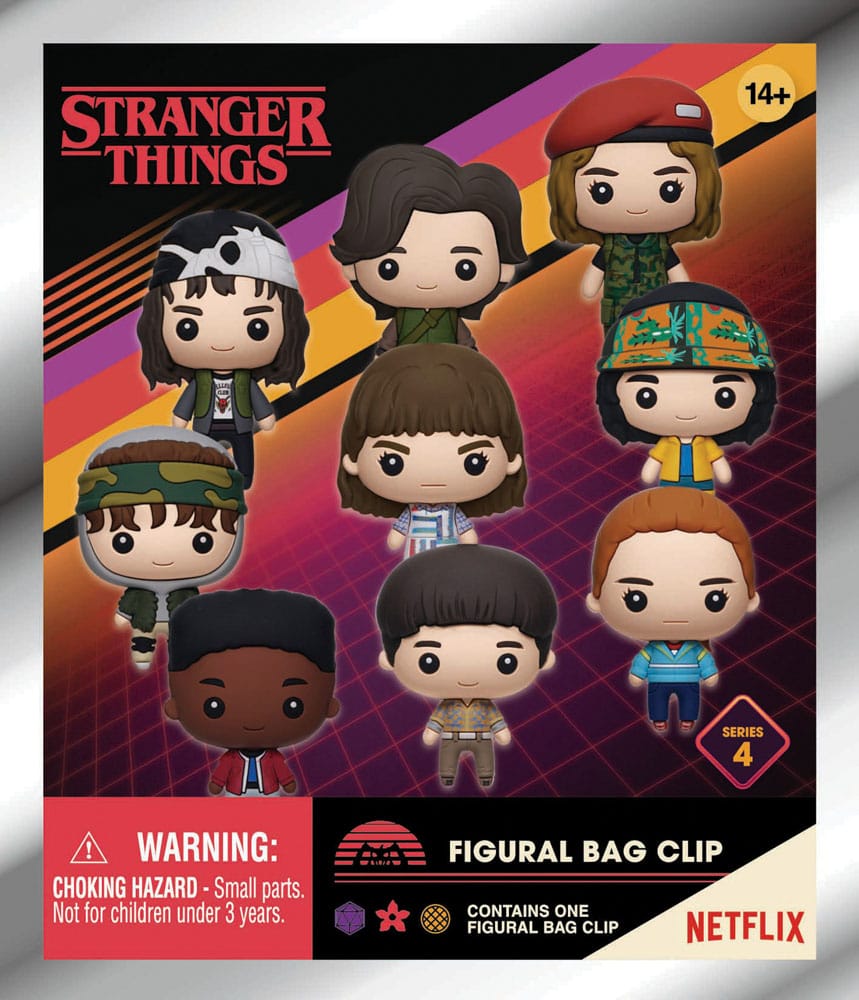 Stranger Things 3D PVC Bag Clips Series 4 Display (24) P067763