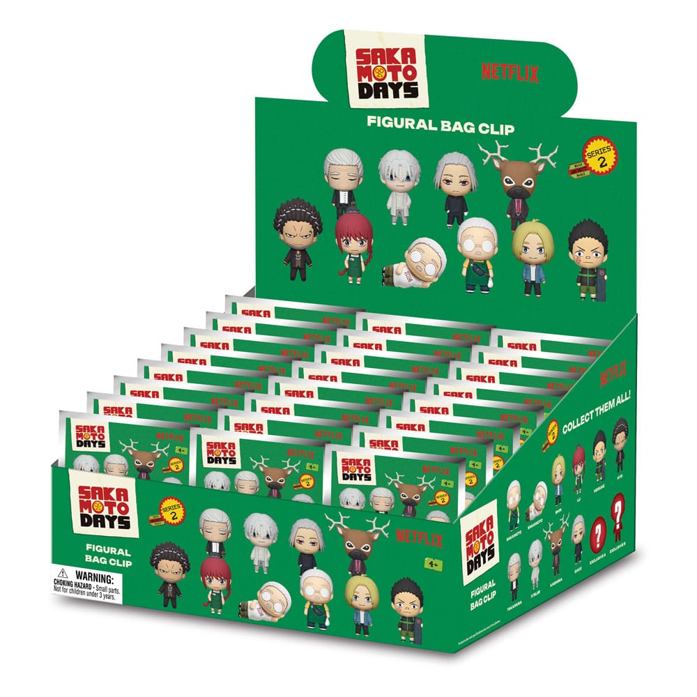 Sakamoto Days 3D Foam Bag Clips Series 2 Display (24) P065968