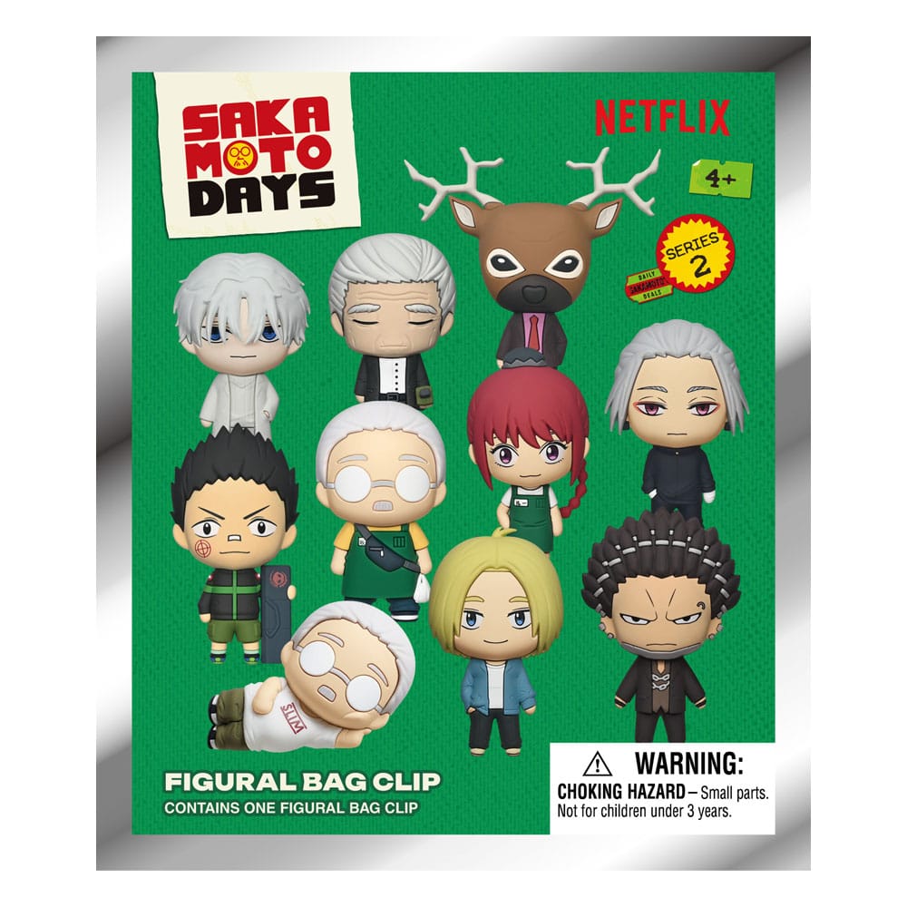 Sakamoto Days 3D Foam Bag Clips Series 2 Display (24) P065968