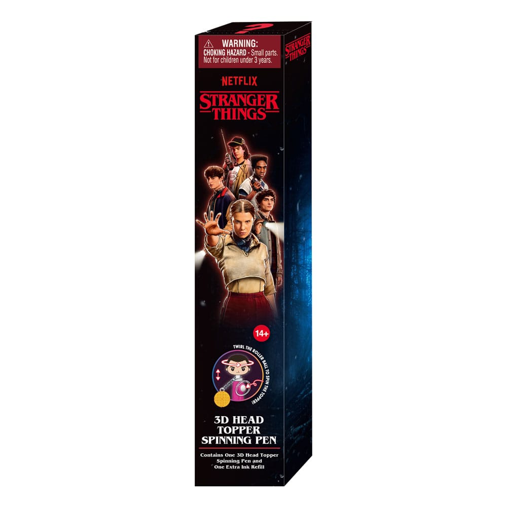 Stranger Things pen 3D Head Topper Spinning Pen P051303