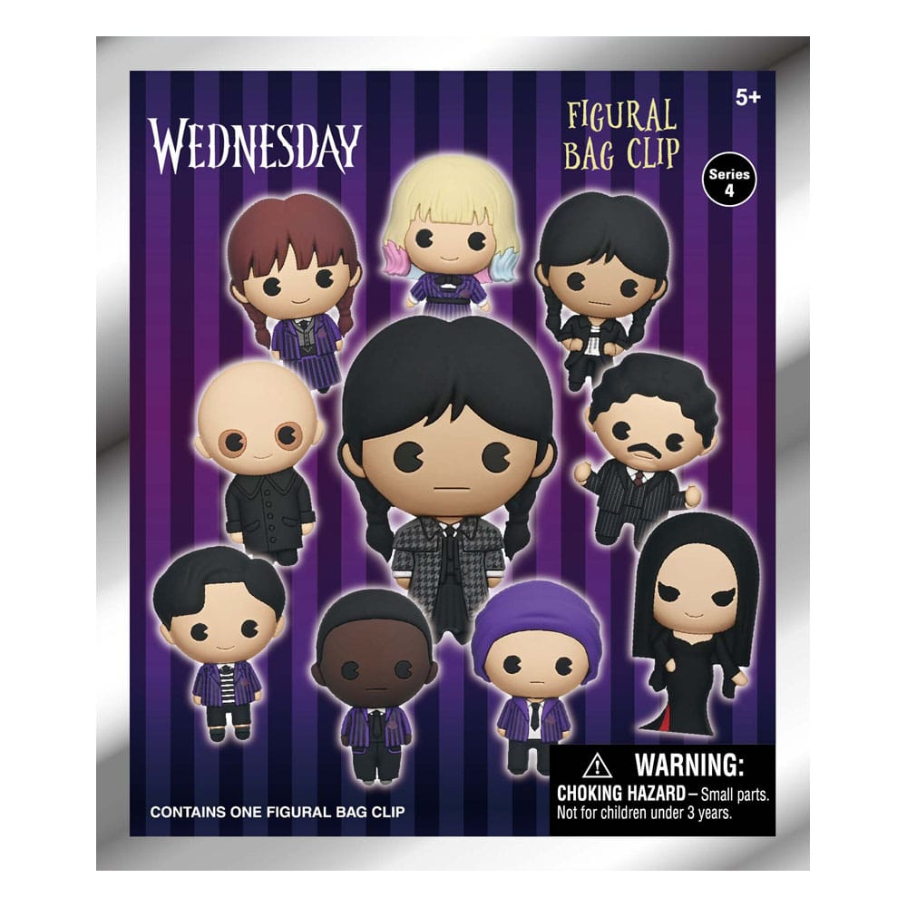 Wednesday 3D Foam Bag Clips Series 4 Display (24) P051310