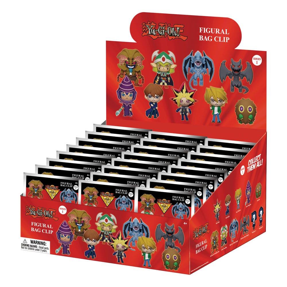 Yu-Gi-Oh 3D PVC Bag Clips Series 1 Display (24) P051319