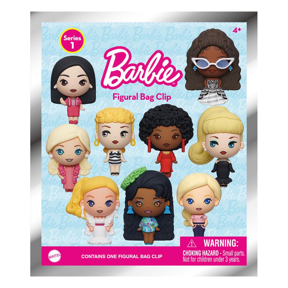 Barbie 3D PVC Bag Clips Series 1 Display (24) P051335