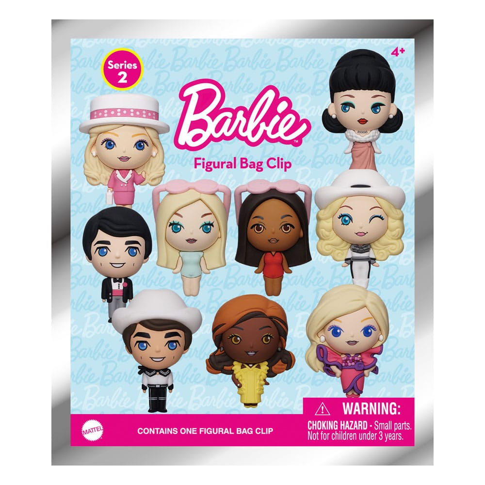 Barbie 3D Foam Bag Clips Series 2 Display (24) P065971