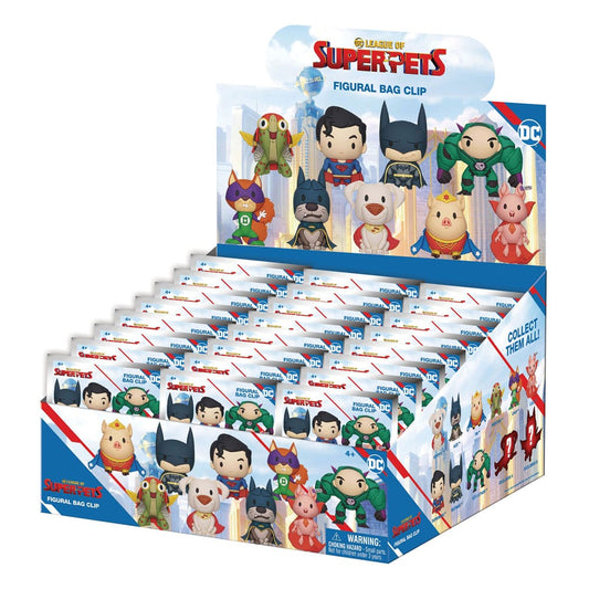 DC Super Pets 3D PVC Bag Clips Series 1 Display (24) P051348