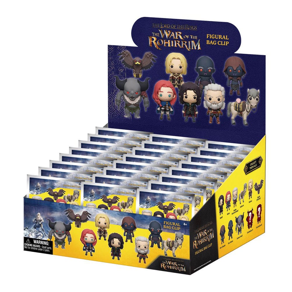 Lord of the Rings: War of Rohirrim 3D PVC Bag Clips Display (24) P051380