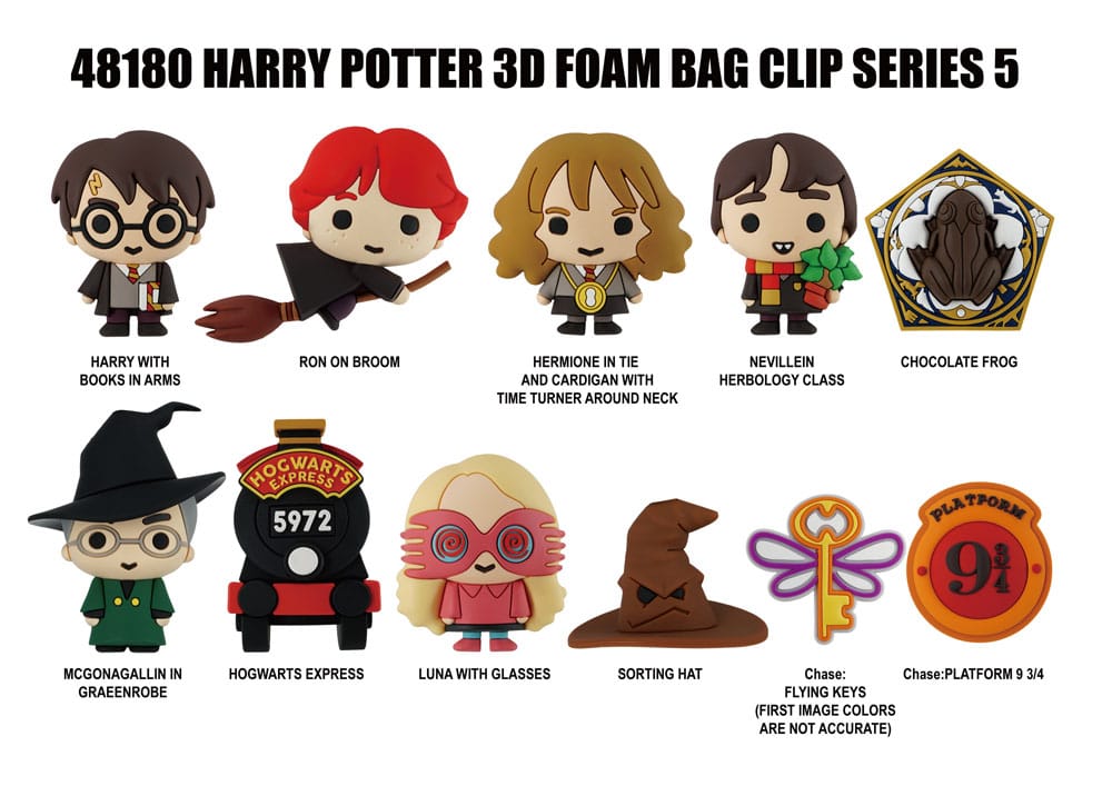 Harry Potter 3D PVC Bag Clips Series 5 Display (24) P051391