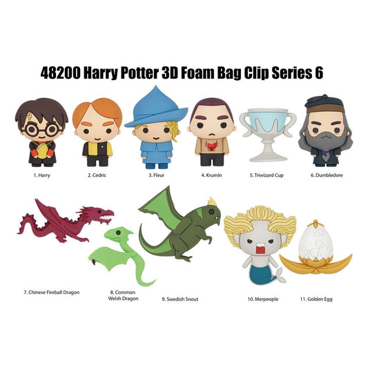 Harry Potter 3D PVC Bag Clips Series 6 Display (24) P051392