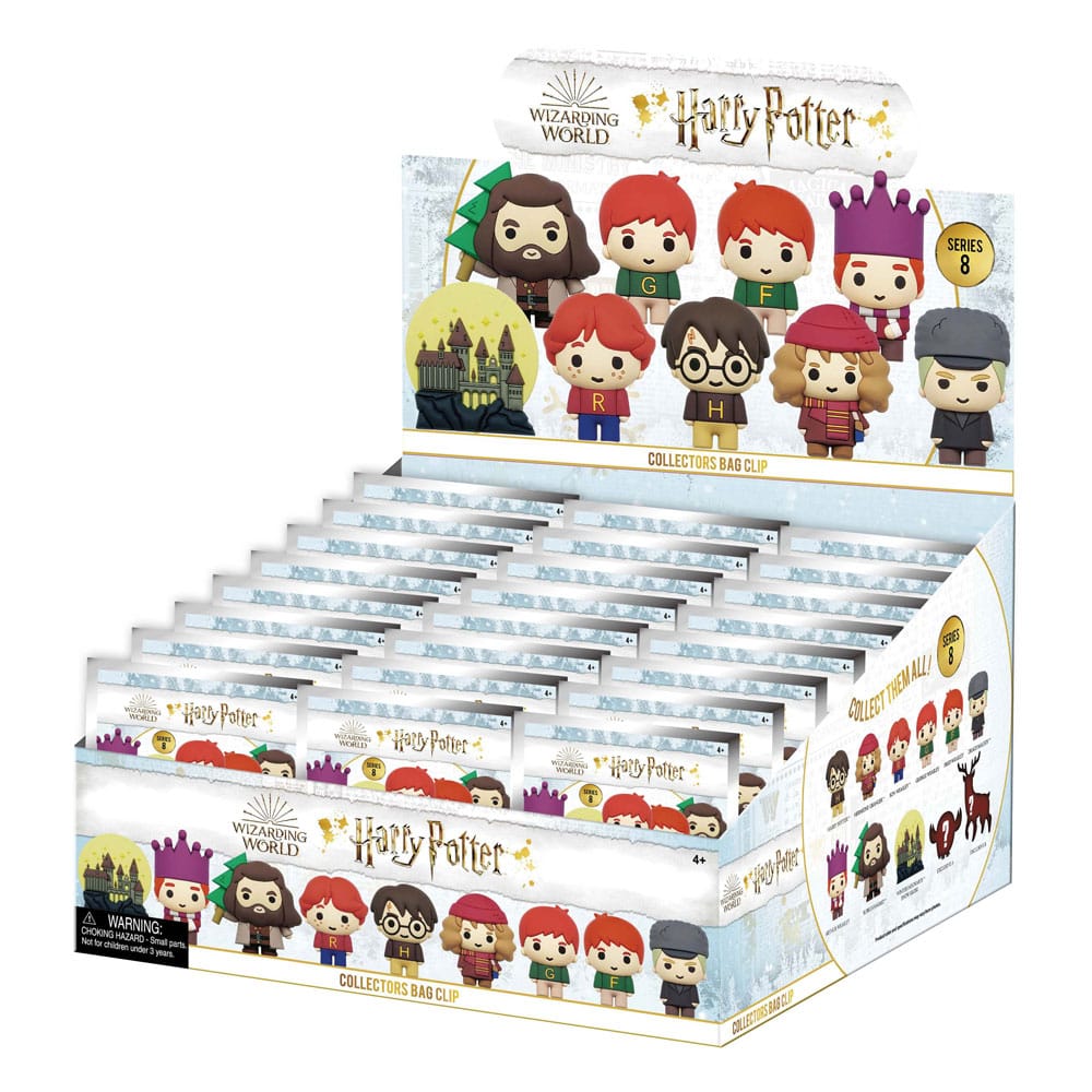 Harry Potter 3D PVC Bag Clips Series 8 Display (24) P067769