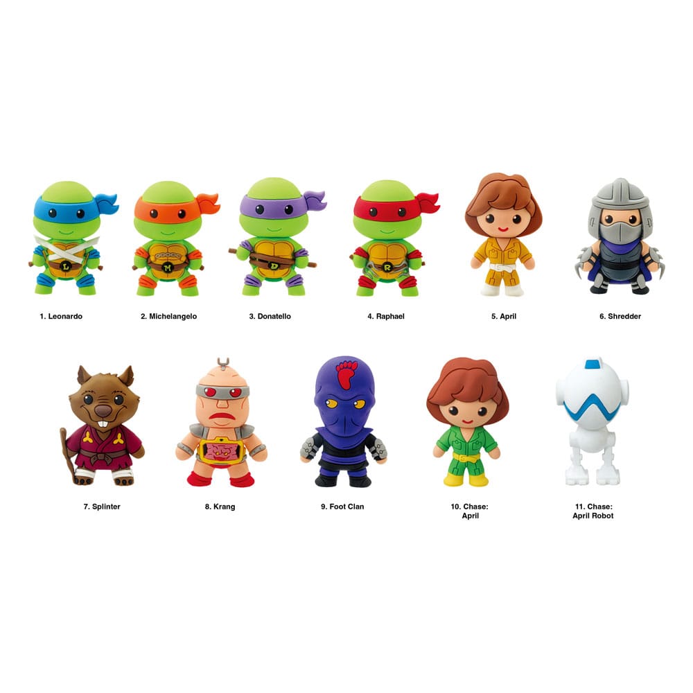Teenage Mutant Ninja Turtles 3D PVC Bag Clips Series 1 Display (24) P051424
