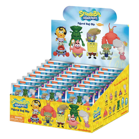 Nickelodeon Classics 3D PVC Bag Clips Series 4 Display (24) P051429