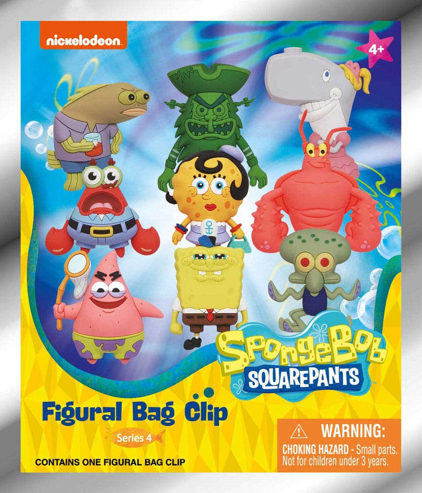 Nickelodeon Classics 3D PVC Bag Clips Series 4 Display (24) P051429