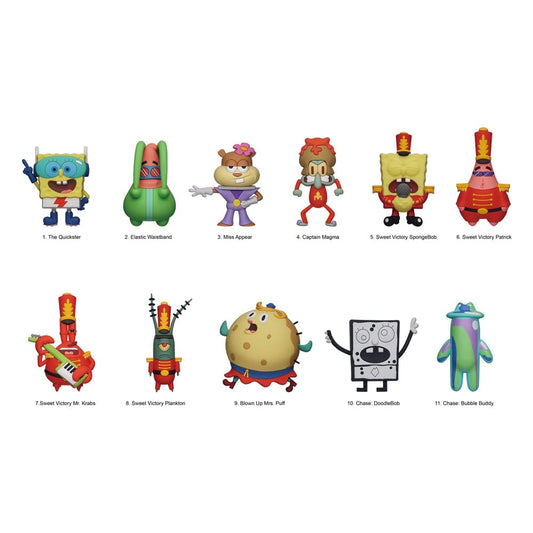 SpongeBob Squarepants 3D PVC Bag Clips Series 6 Display (24) P051434