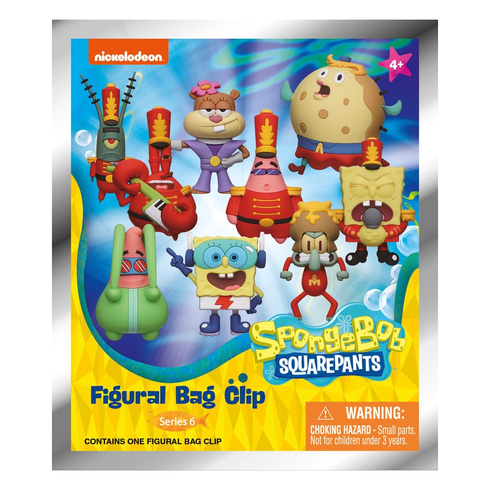 SpongeBob Squarepants 3D PVC Bag Clips Series 6 Display (24) P051434