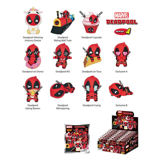 Deadpool PVC Bag Clips Series 4 Display (24) P051463