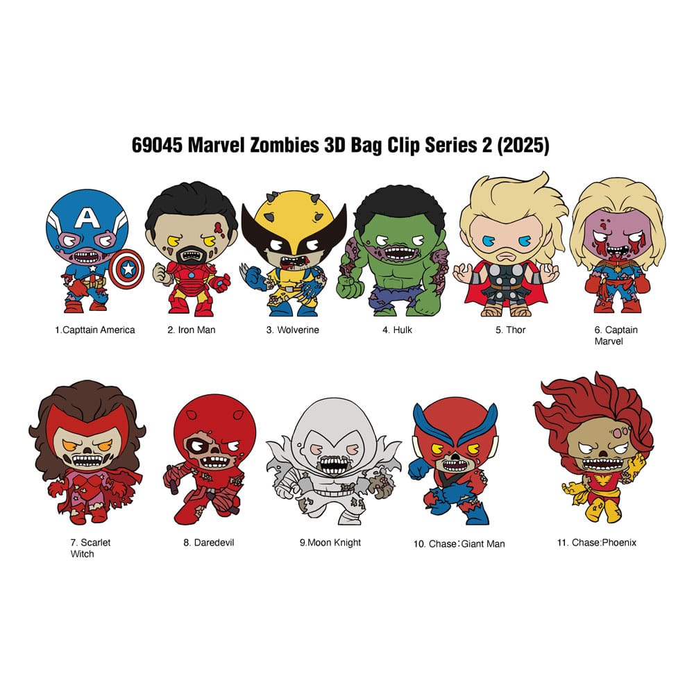 Marvel PVC Bag Clips Series 2 Zombies  Display (24) P051482