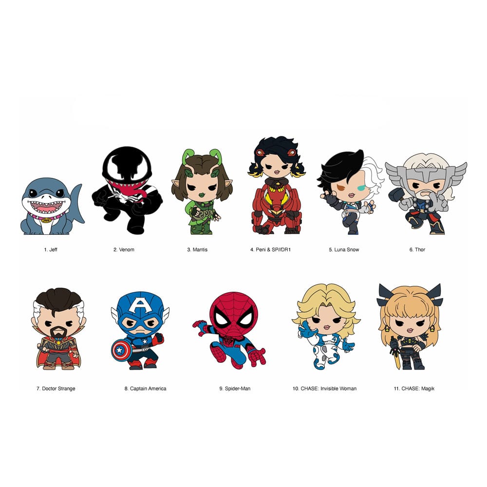 Marvel Rivals 3D Foam Bag Clips Series 16 Display (24) P067704