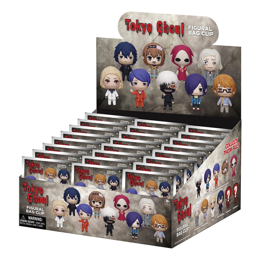 Tokyo Ghoul 3D PVC Bag Clips Series 2 Display (24) P051509