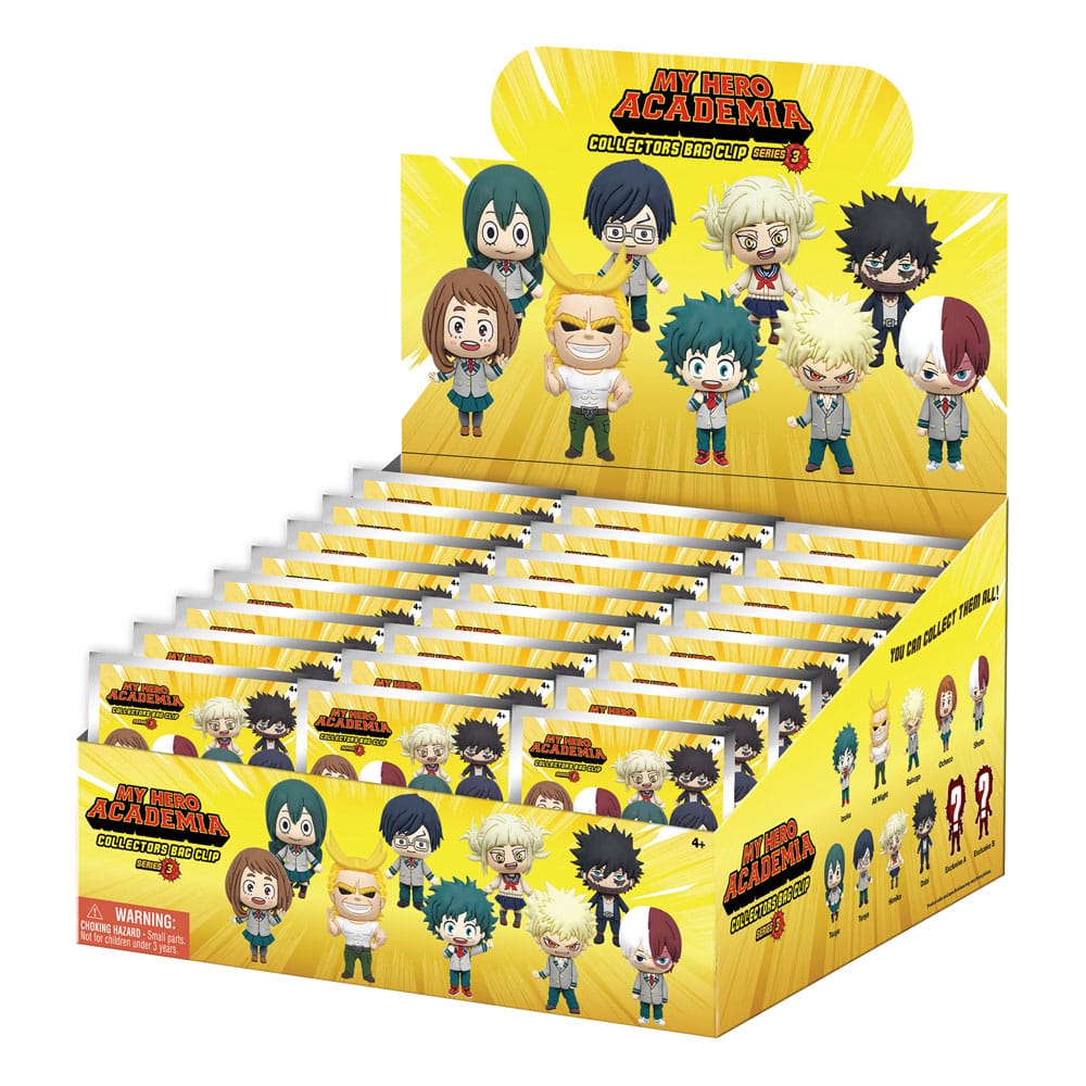 My Hero Academia 3D PVC Bag Clips Series 3 Display (24) P051510