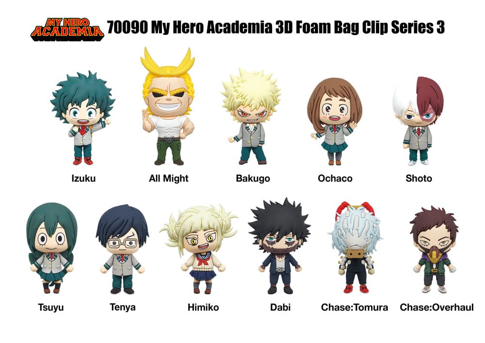 My Hero Academia 3D PVC Bag Clips Series 3 Display (24) P051510