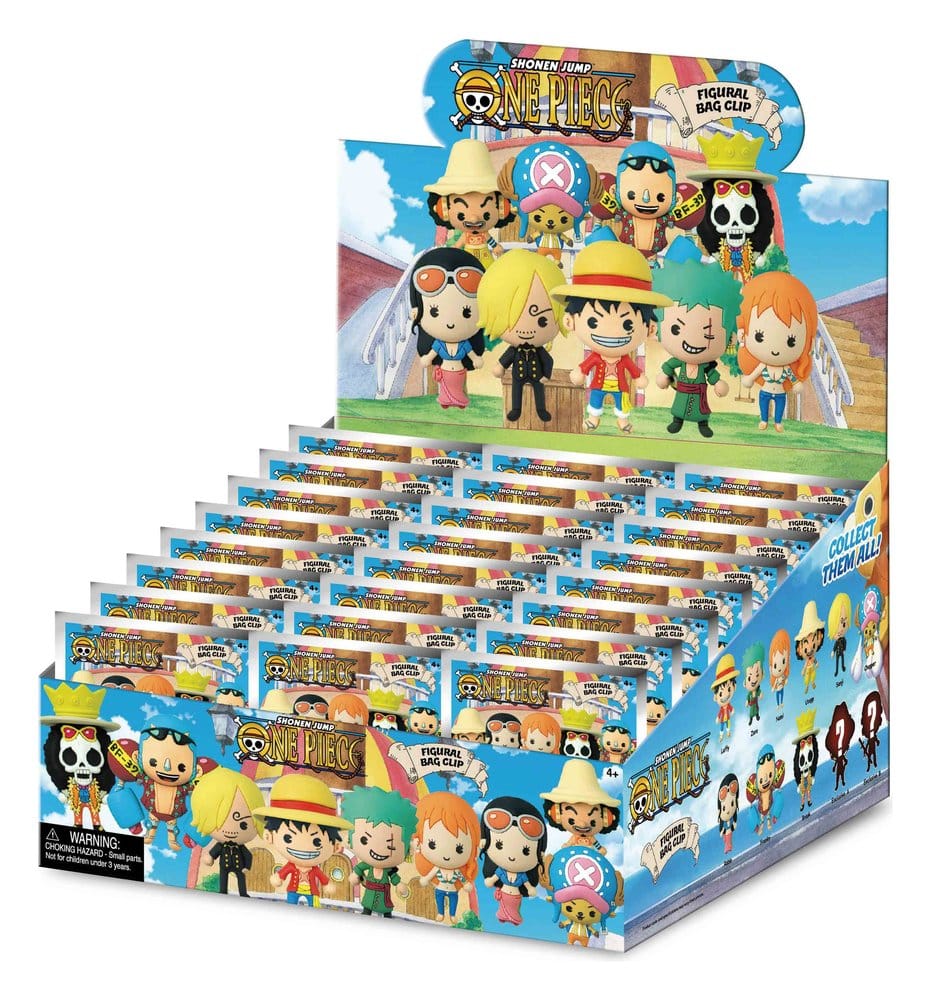 One Piece 3D Foam Bag Clips Serie 1 Display (24) P074612
